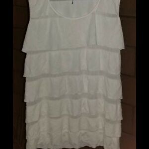 H&M White Layered Tank Top
